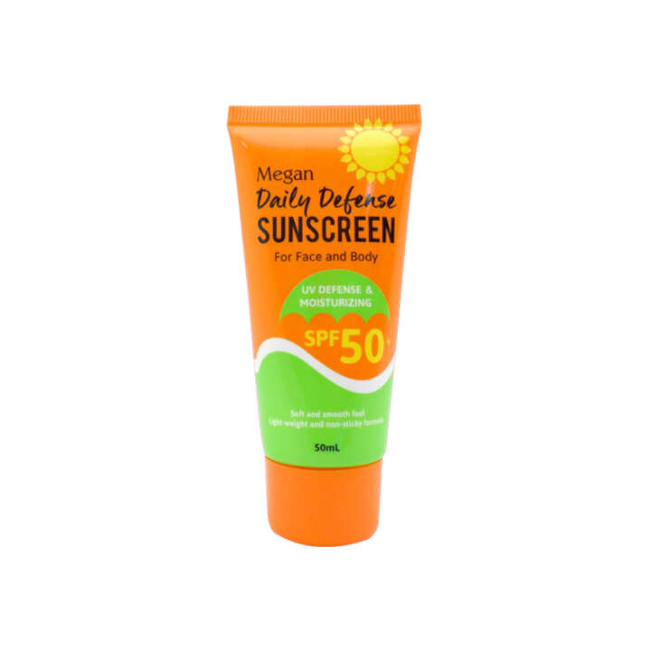 Buy Megan Daily Defense Sunscreen with SPF50 50ml - Philippines - Calyxta