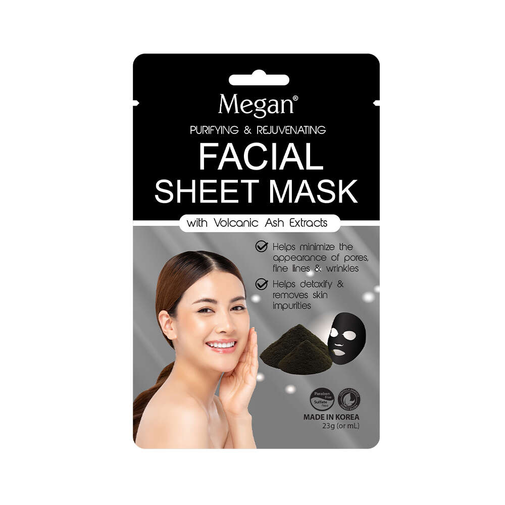 Buy Megan Facial Sheet Mask Volcanic Ash Extract Philippines Calyxta